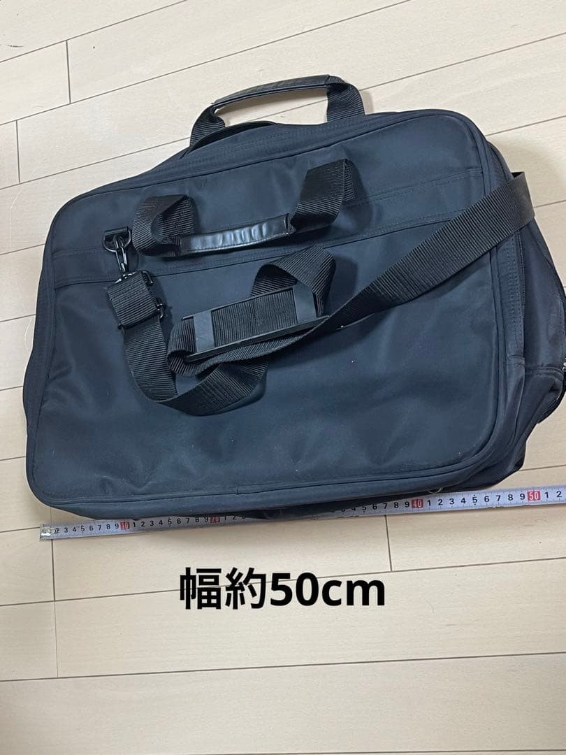 【新品同様】黒 ナイロン ボストンバッグ 約50cm