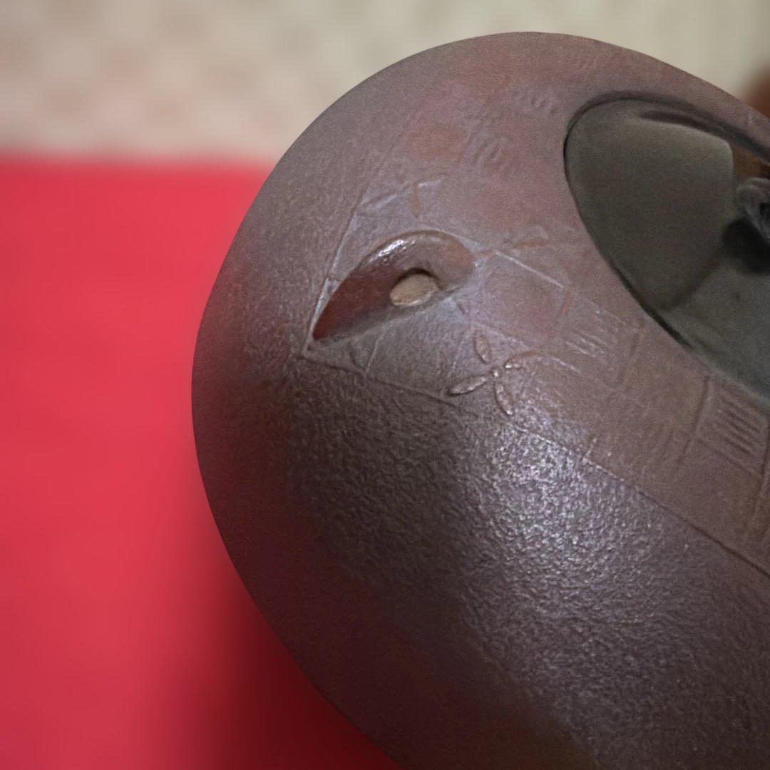 平丸姥口釜七宝地紋　釜師　高橋敬典　作　供箱