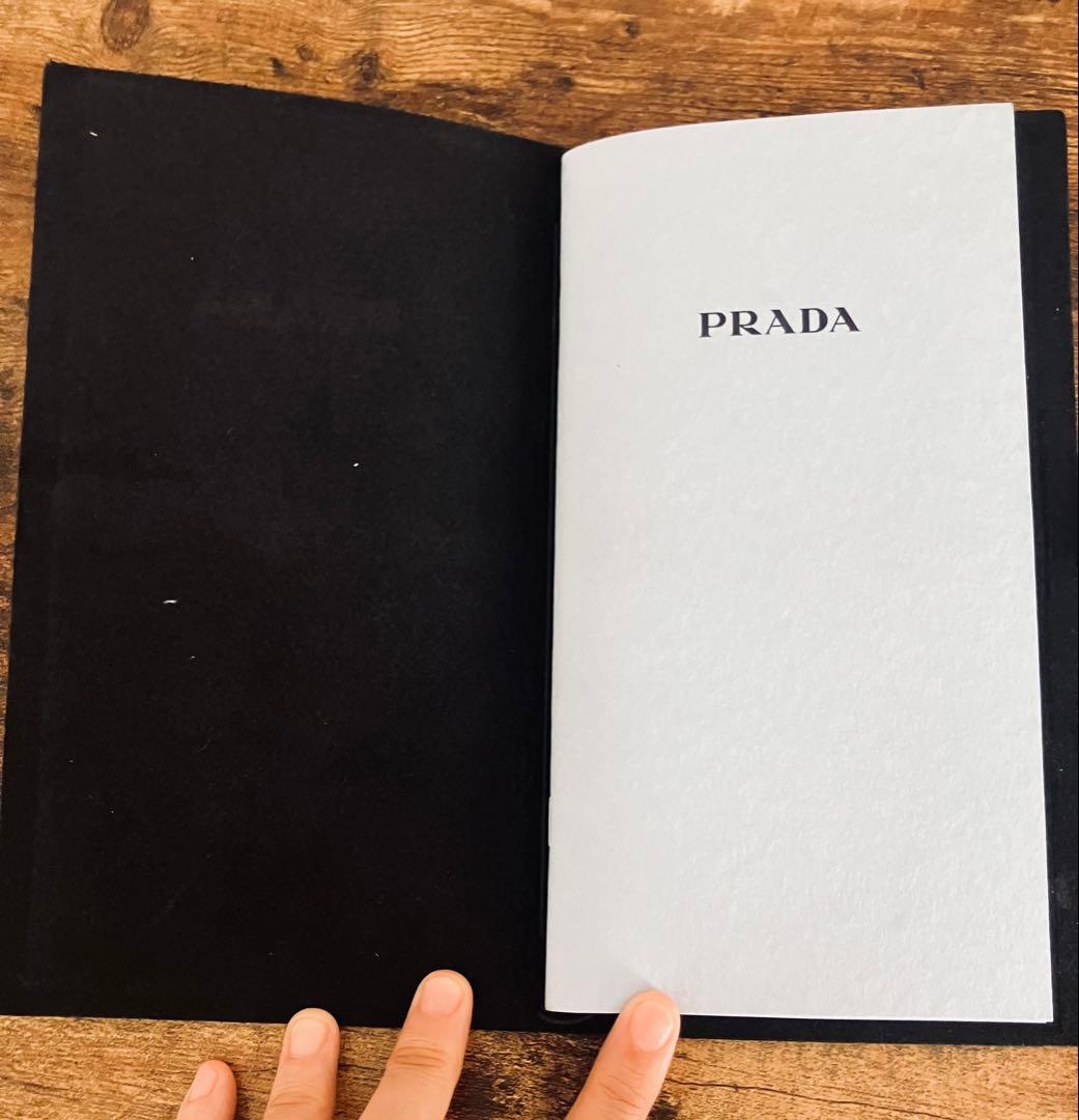 PRADA ブラックノート 2冊セット 収納袋付き