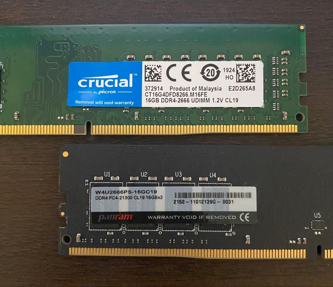 DDR4 メモリ 16GB ×4 64GB