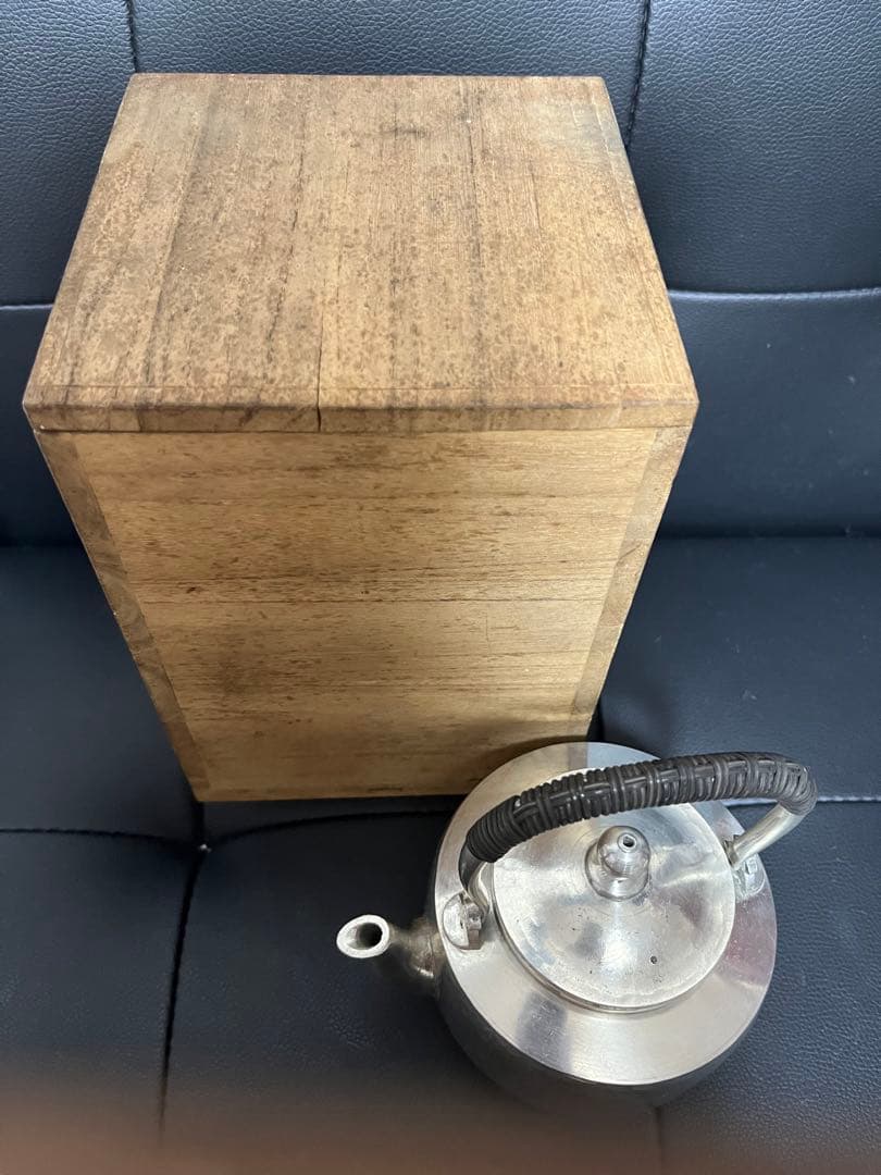 錫半　急須　煎茶器　茶瓶　中村半兵衛