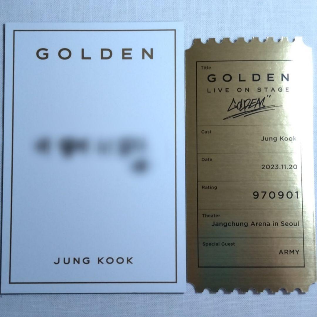 BTS GOLDEN リリースイベント 当選 ポスカ セット