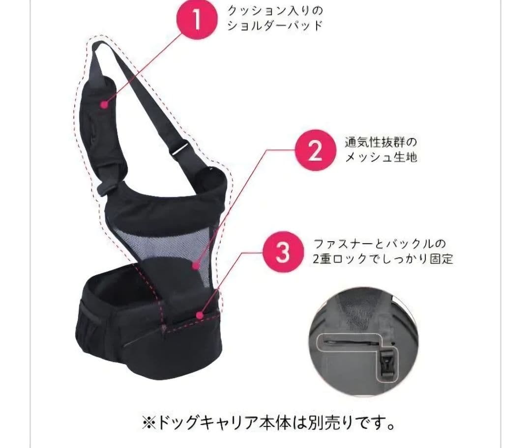 Nu-i（ヌーイ）ドッグキャリア　ペットショルダーセット