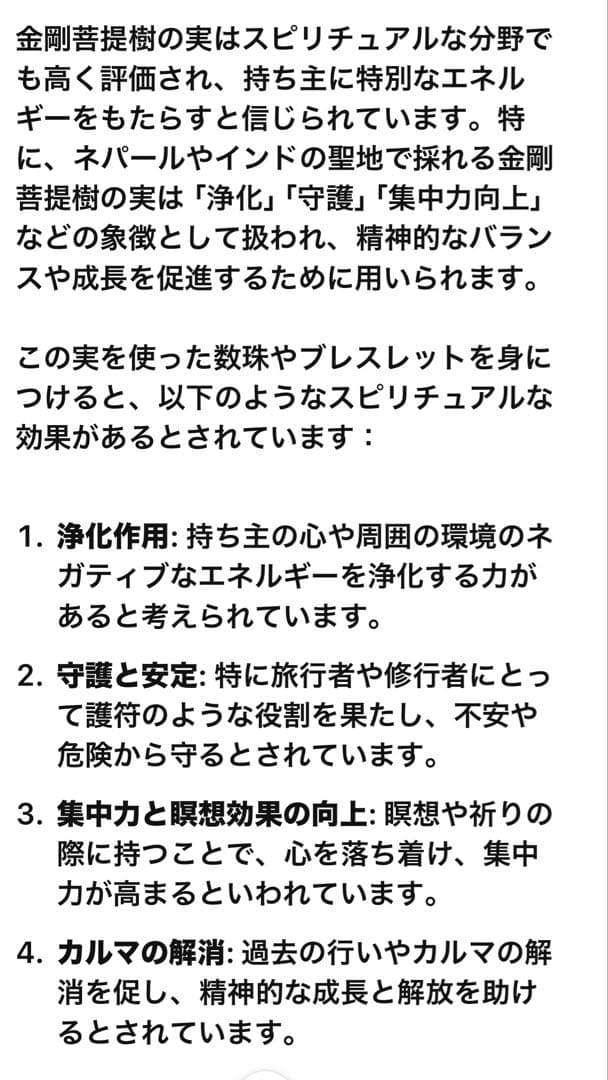 ルドラクシャ/金剛菩提樹の実　ネックレスとブレスレット　セット販売
