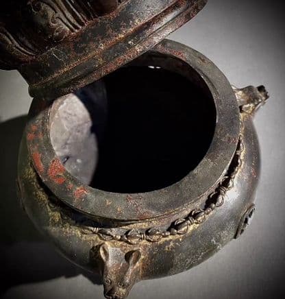 銅器 仏教 香炉  古美術 コレクション品 銅製 工芸品 彫刻装飾品置物