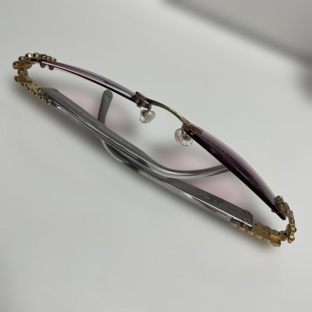 ダニエル・スワロフスキー 老眼鏡 2.0 おしゃれメガネ ピンク ラインストーン
