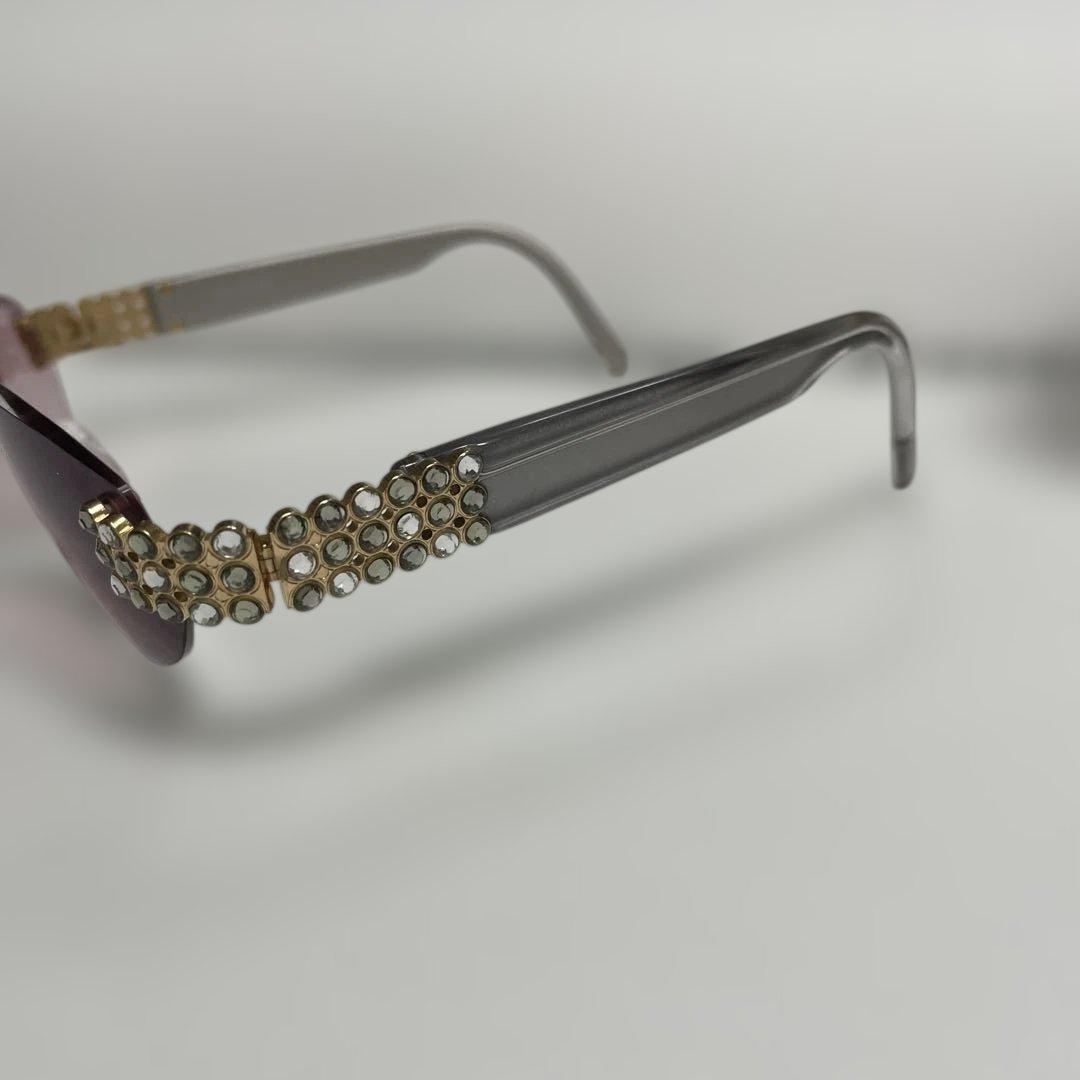 ダニエル・スワロフスキー 老眼鏡 2.0 おしゃれメガネ ピンク ラインストーン