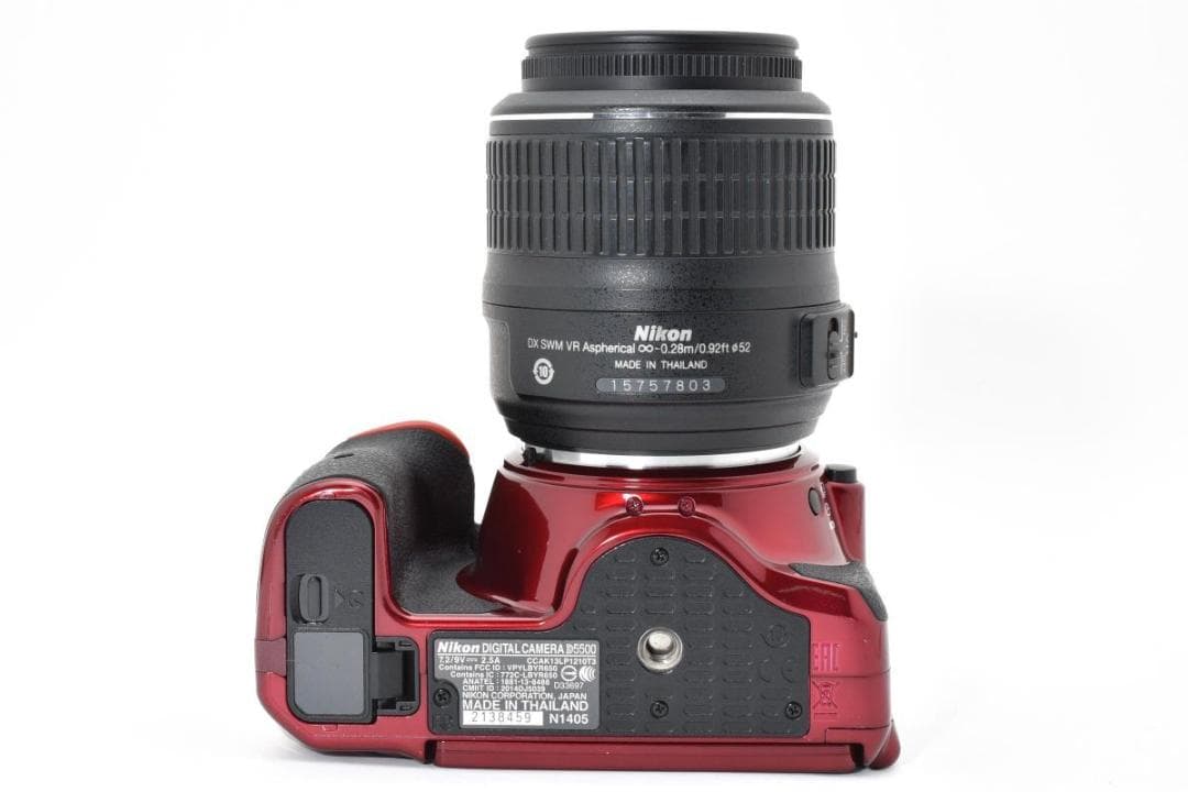 【動作好調】 Nikon ニコン D5500 レッド デジタル一眼レフカメラ