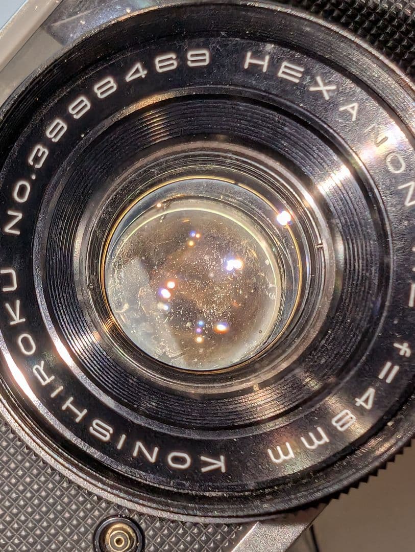 【動作OK】Konica SⅡ Hexanon 48mm F2【露出計反応あり】