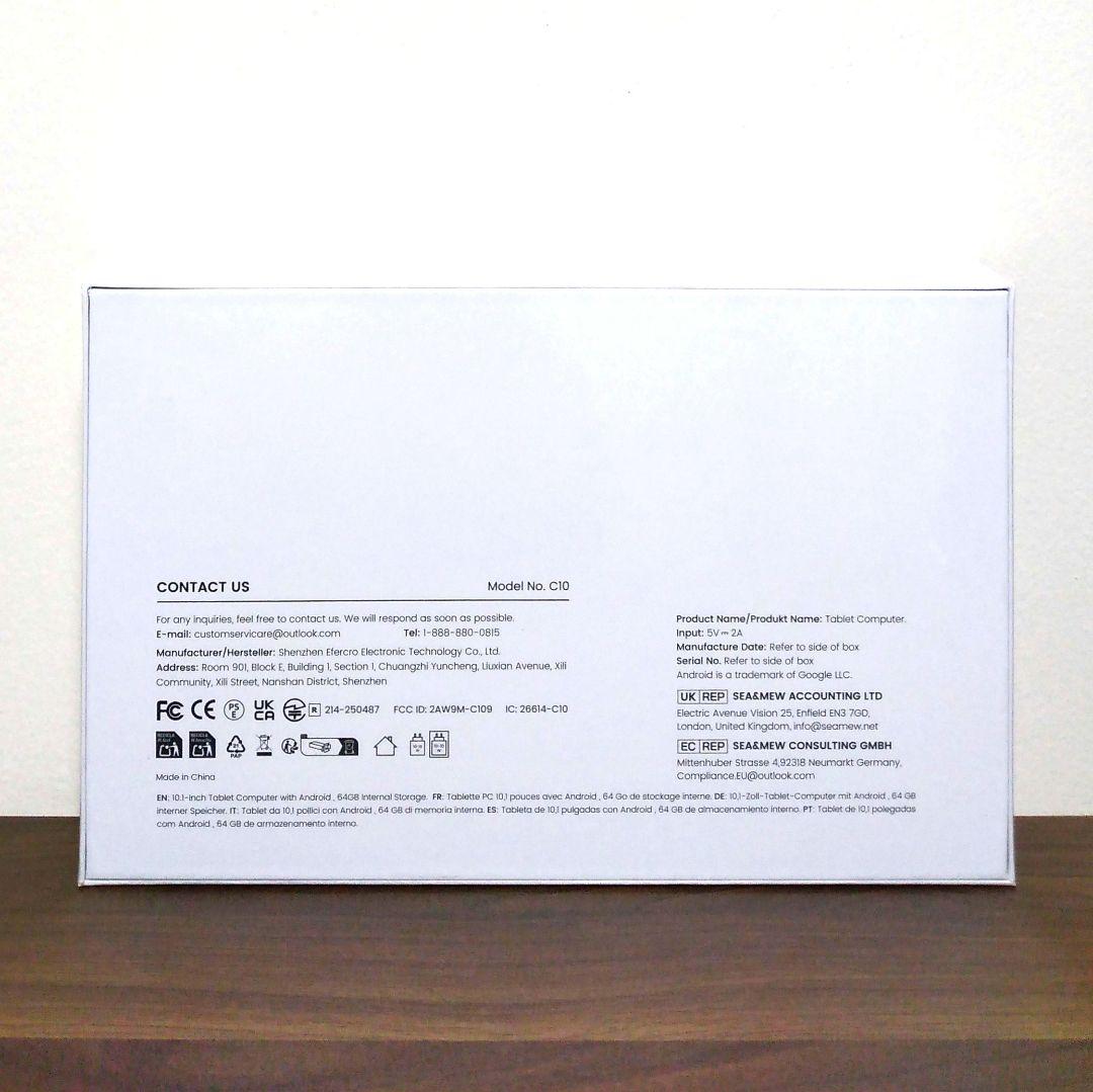新品 タブレット 10インチ Android15 Wi-Fi 20GB+64GB