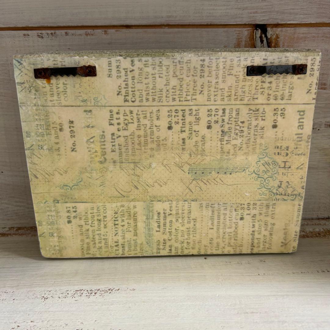 木箱B【アンティーク　ワインBOXと雑貨8点セット】白　ヴィンテージ【プレ付】