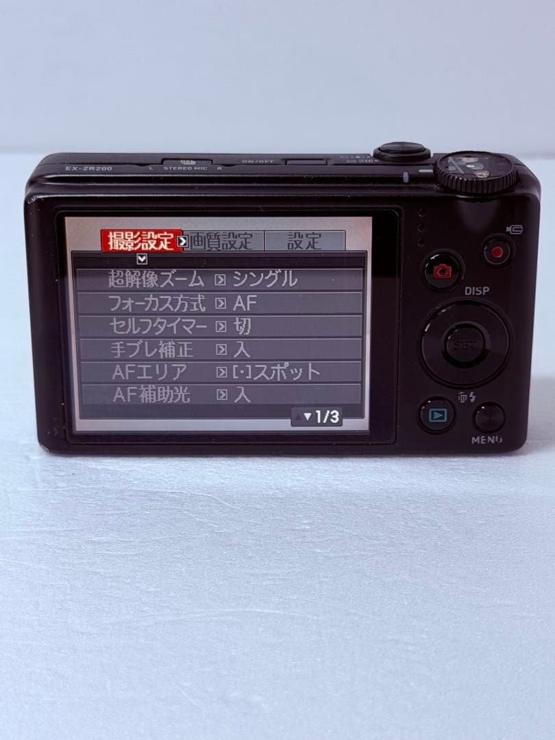 CASIO EXILIM EX-ZR200 動作確認済 コンデジ レトロ 人気