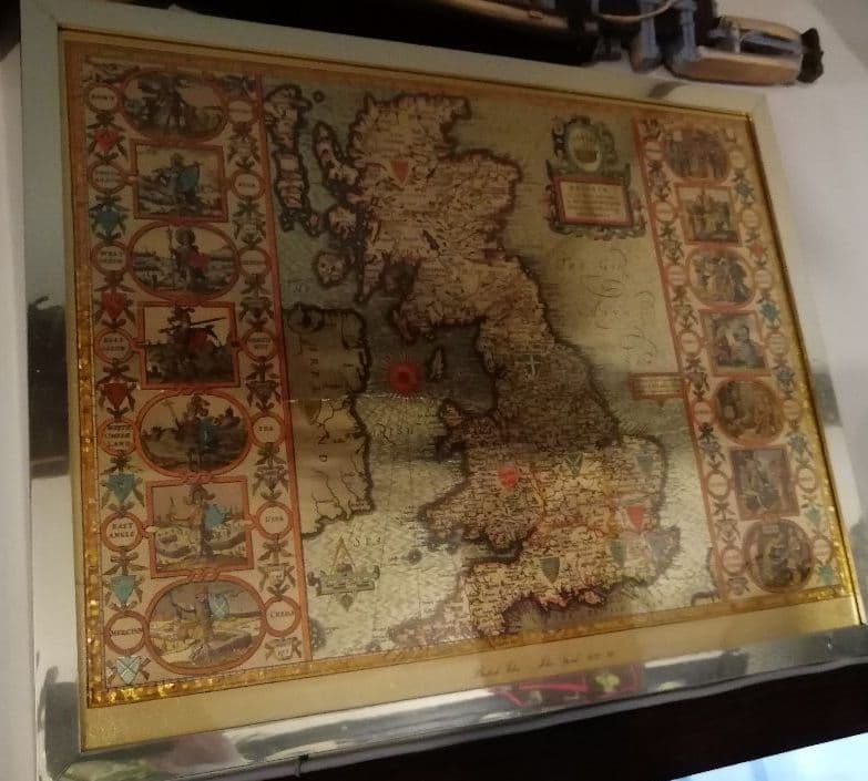 イギリス 地図 アンティーク