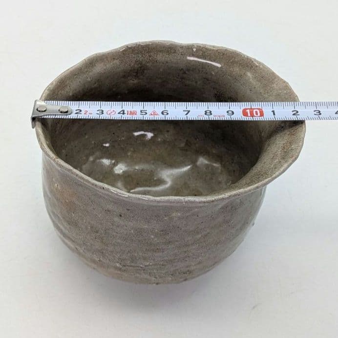 泉流山窯 吉賀大雅堂 萩焼 茶盌 銘「おしゃべり」 共箱合布 抹茶碗 抹茶茶碗