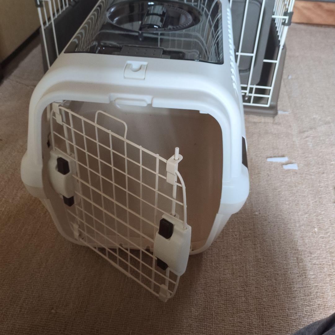キャットケージ 2段構造 出入り口付き