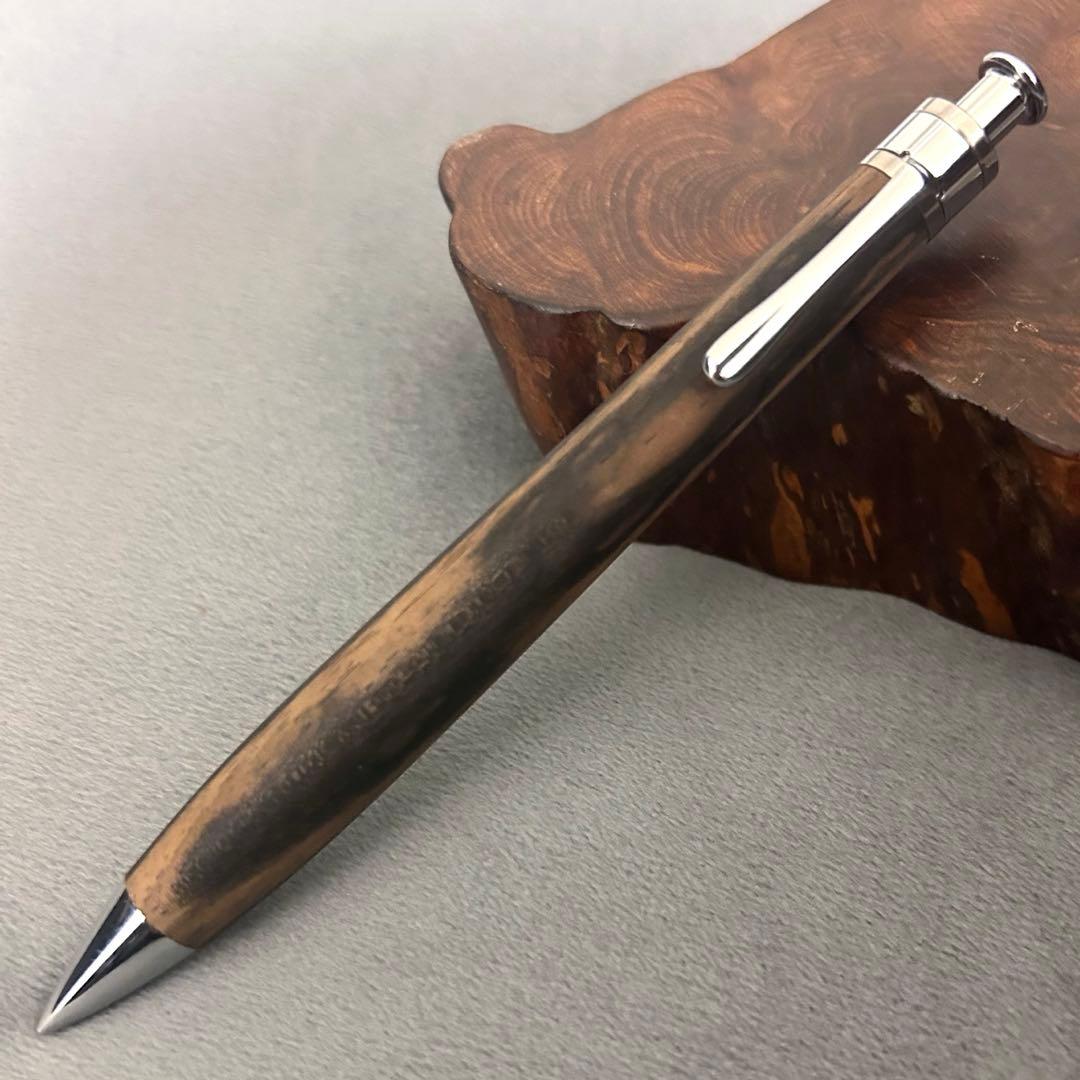 【新品未使用】工房楔 黒柿孔雀杢 ペンシル楔 0.5mm #野原工芸 ボナンペン