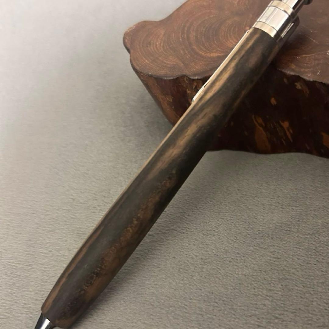 【新品未使用】工房楔 黒柿孔雀杢 ペンシル楔 0.5mm #野原工芸 ボナンペン