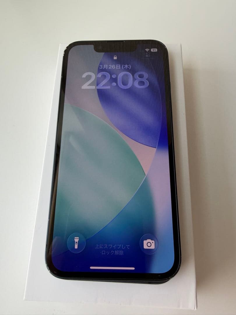 iPhone 13 mini ミッドナイト 128 GB（外箱あり・画面傷あり）