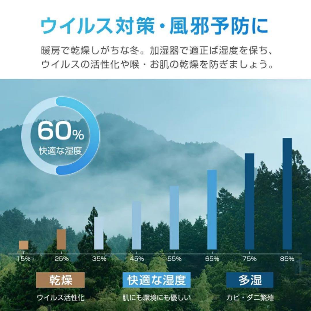加湿器 卓上 超音波加湿器 大容量 5L 除菌 マイナスイオン アロマ