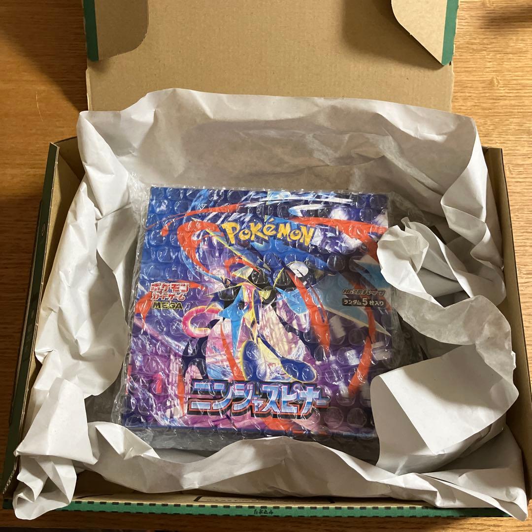 ポケモンカードゲームMEGAニンジャスピナーBOX シュリンク無しペリペリ有り