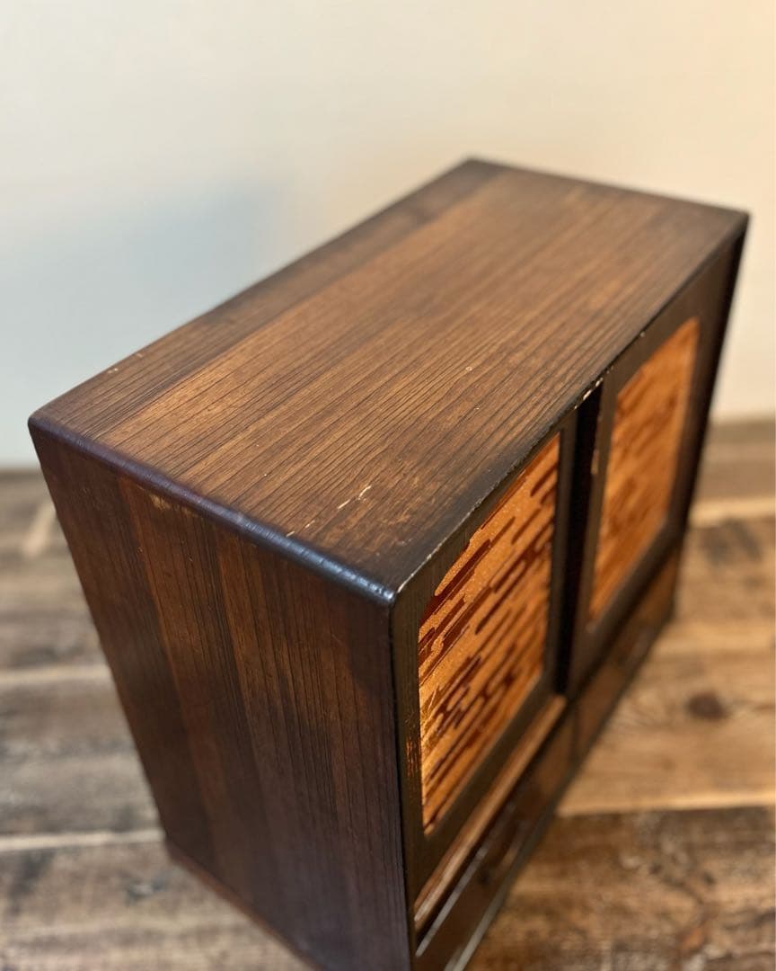 【アンティーク】木製 天然木 茶棚 茶箪笥 水屋箪笥 飾り棚 昭和中期 時代家具