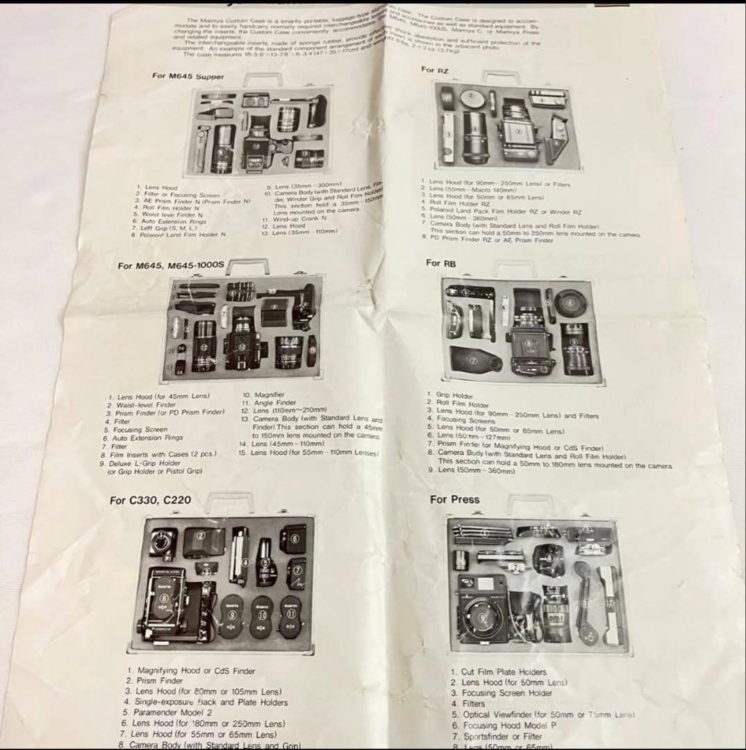 Mamiya RB67 Pro-S フィルムカメラセットアルミ ケース 取説付属