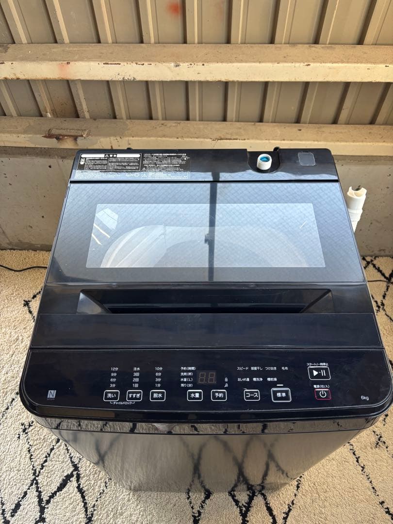 ニトリ　洗濯機　NT60T1BK R-106
