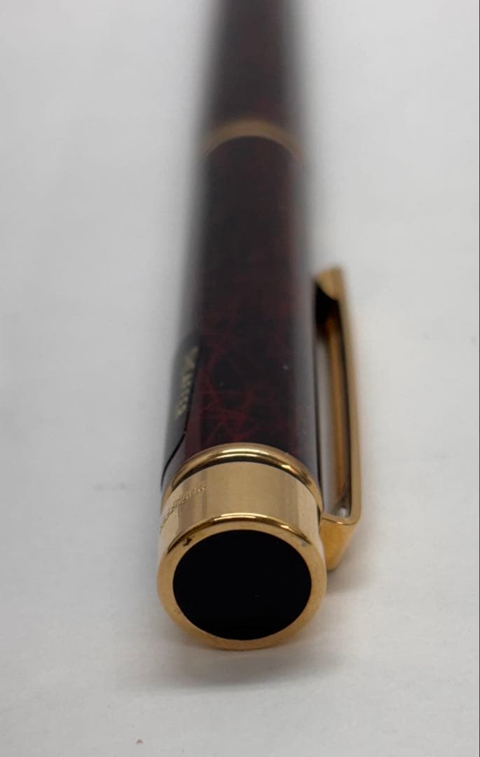 ①SHEAFFER 万年筆　１４ｋ　585　シェーファー　USA 赤系