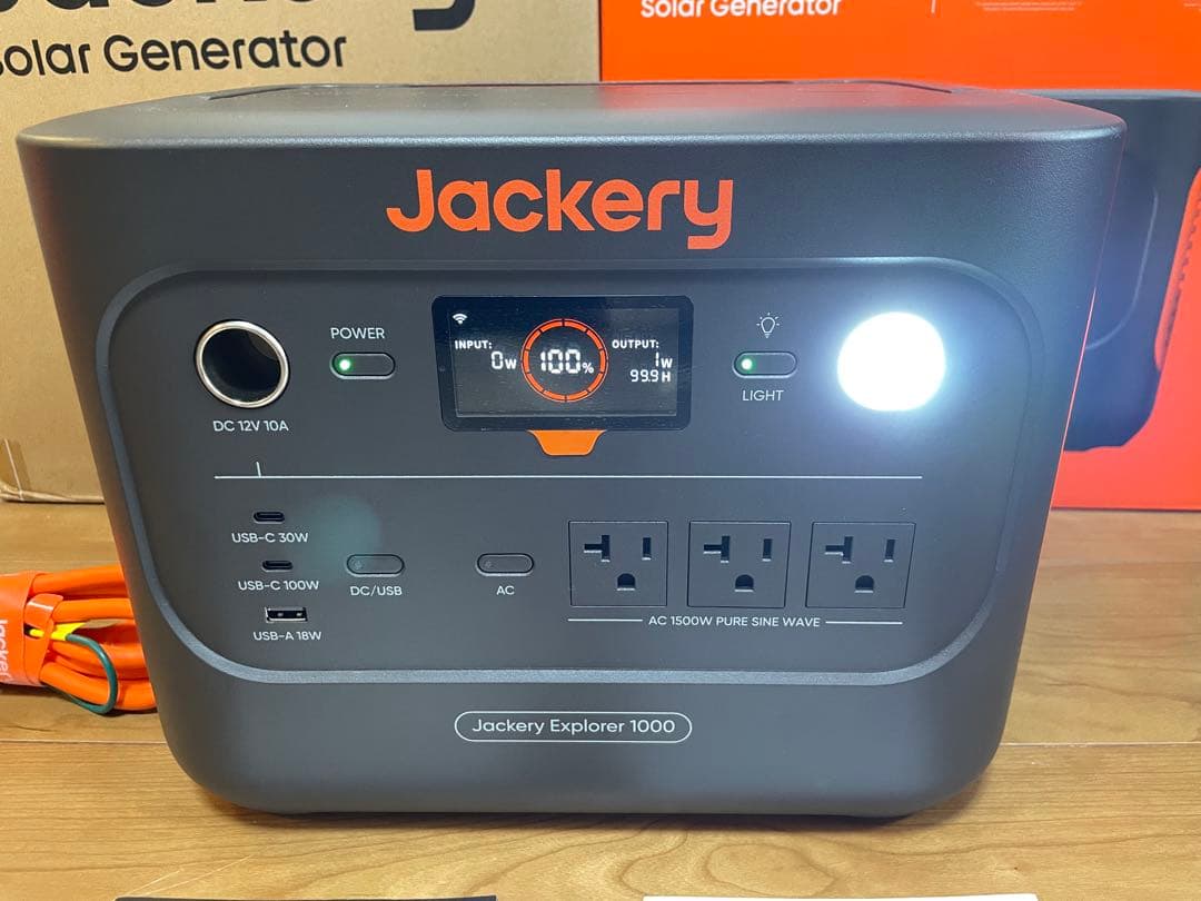 Jackery1000Newポータブル電源&ソーラーパネルセット