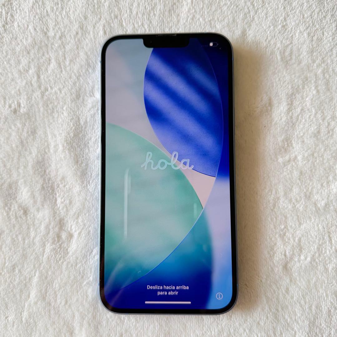 iPhone14Plus 128GB ブルー SIMフリー　ガラスフィルム3点付