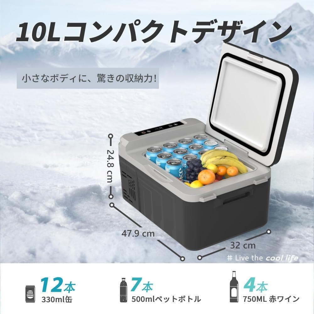 車載　ポータブル　冷凍冷蔵庫　10L