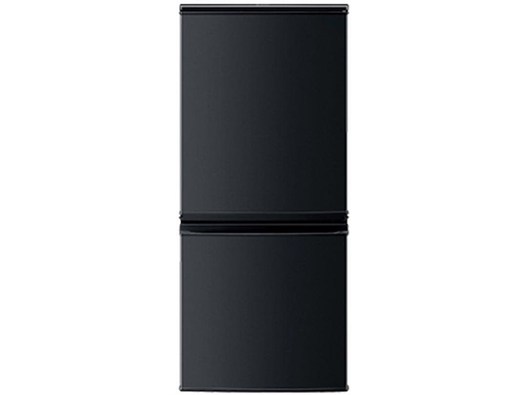両開き可 SHARP 単身用冷蔵庫 ブラック 137L SJ-D14B-B