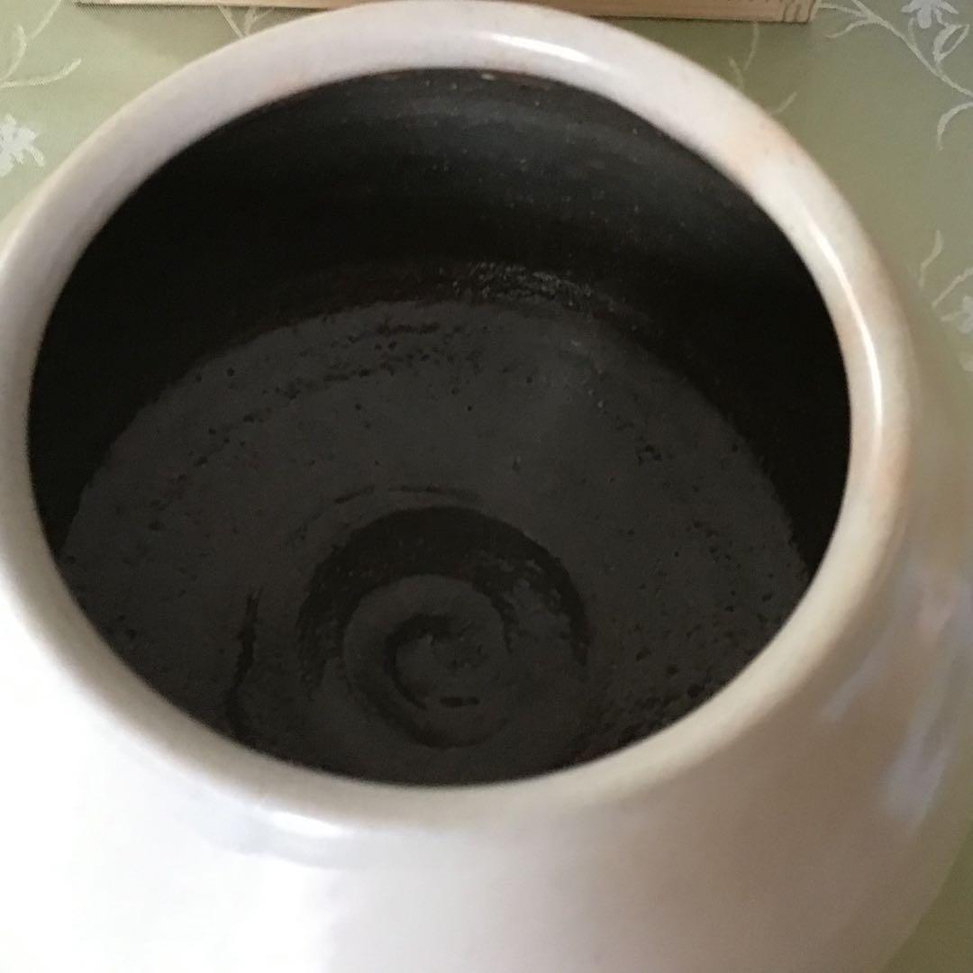水指　粉挽水指　奥村考山造り　茶道具　共箱