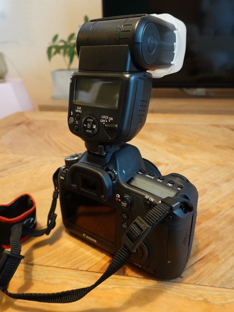 Canon EOS 6D デジタル一眼カメラ　ストロボ+純正レンズ50mm付き