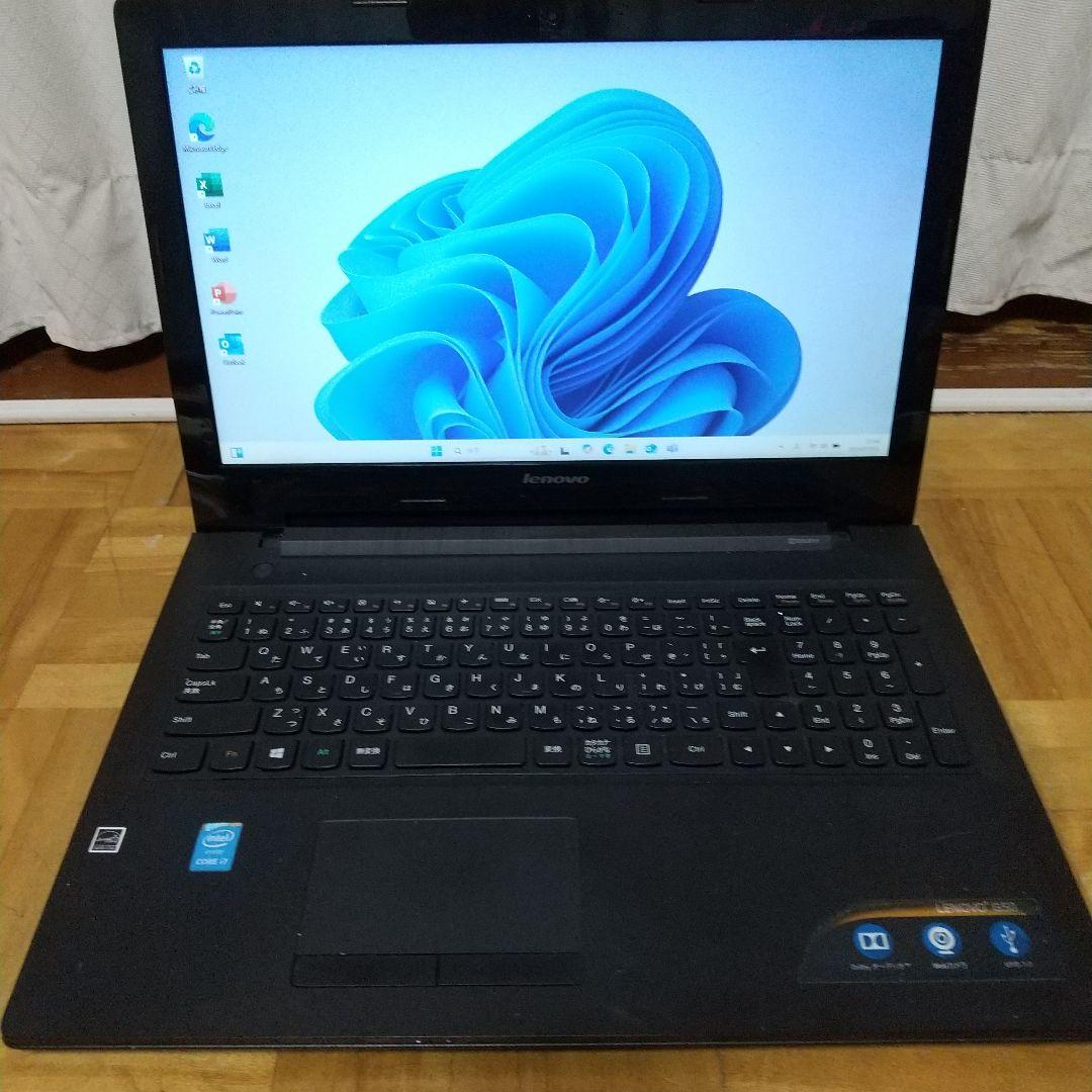 レノボ ノートPC 光沢ブラック 15.6インチ大画面 Core i7