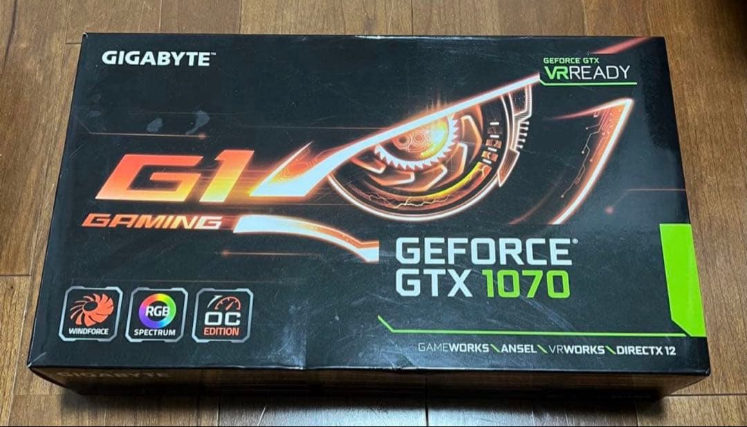 グラフィックボード・グラボ・ビデオカード Gigabyte GeForce GTX 1070 G1 Gaming 8GB