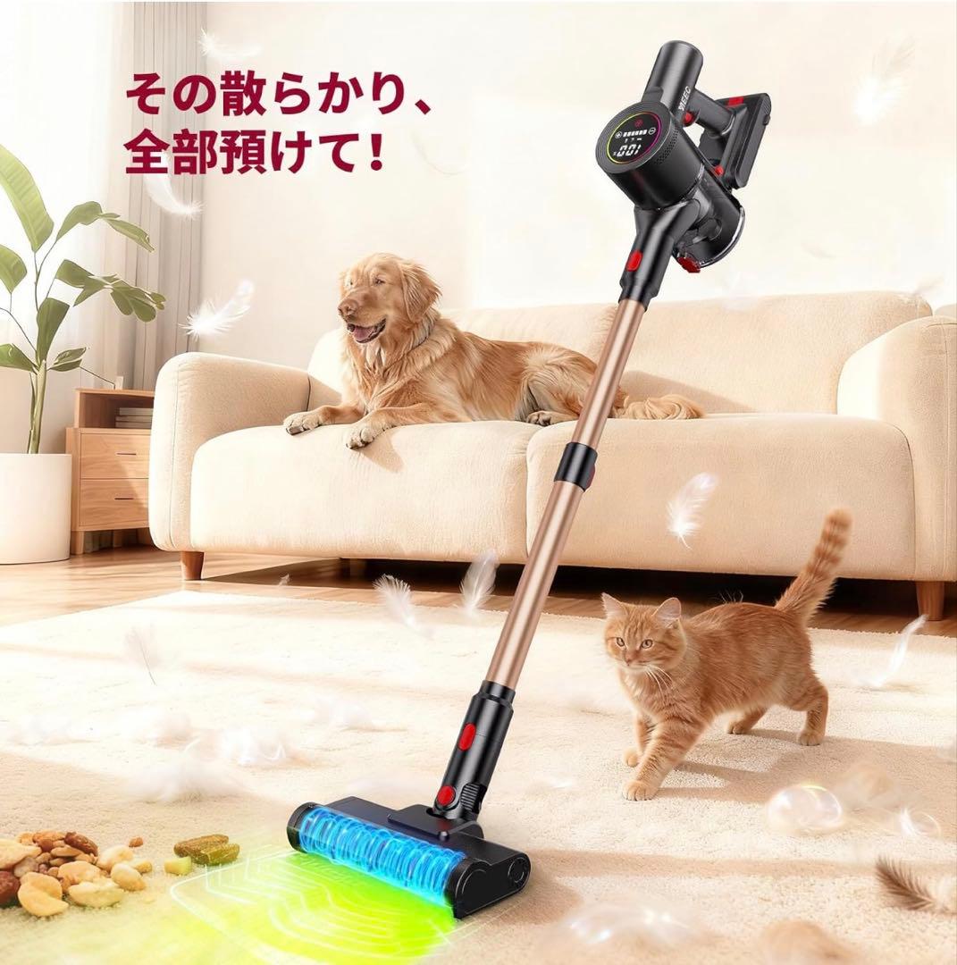 【新品未使用】コードレス掃除機 軽量 サイクロン式 スティッククリーナー