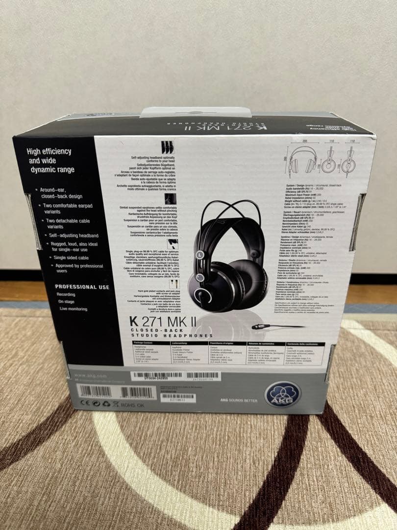 AKG K 271 MKII 有線ヘッドホン