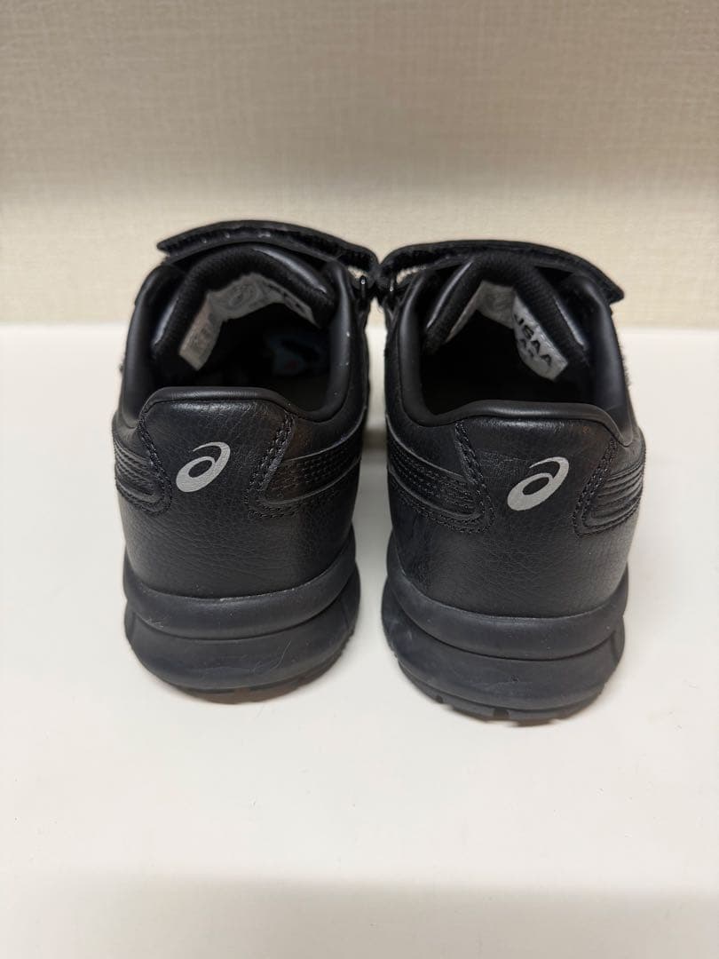 asics ブラック安全靴 ベルクロ　23.5cm
