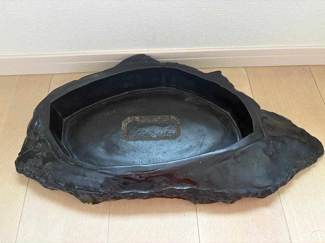 【本日限定】高級　那智黒水盤　花器　生花　アンティーク　硯