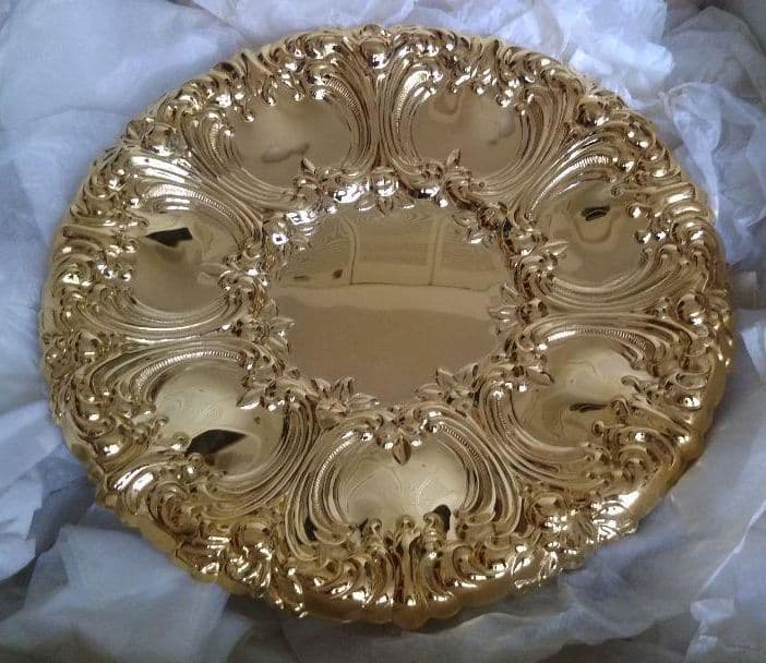 工芸品 Kent Silversmiths 24-Karat Gold Plate