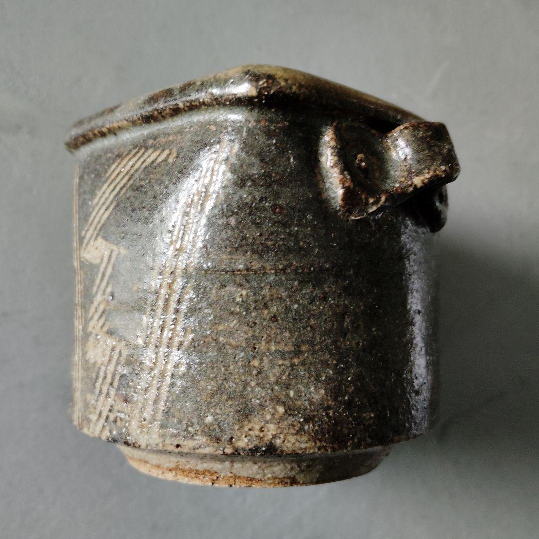 北窓窯　蕎麦猪口　茶碗　湯呑　5客セット　陶器　雷模様