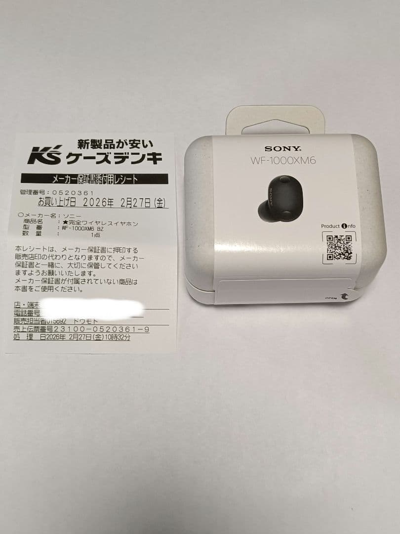 SONY WF-1000XM6 ［ブラック］
