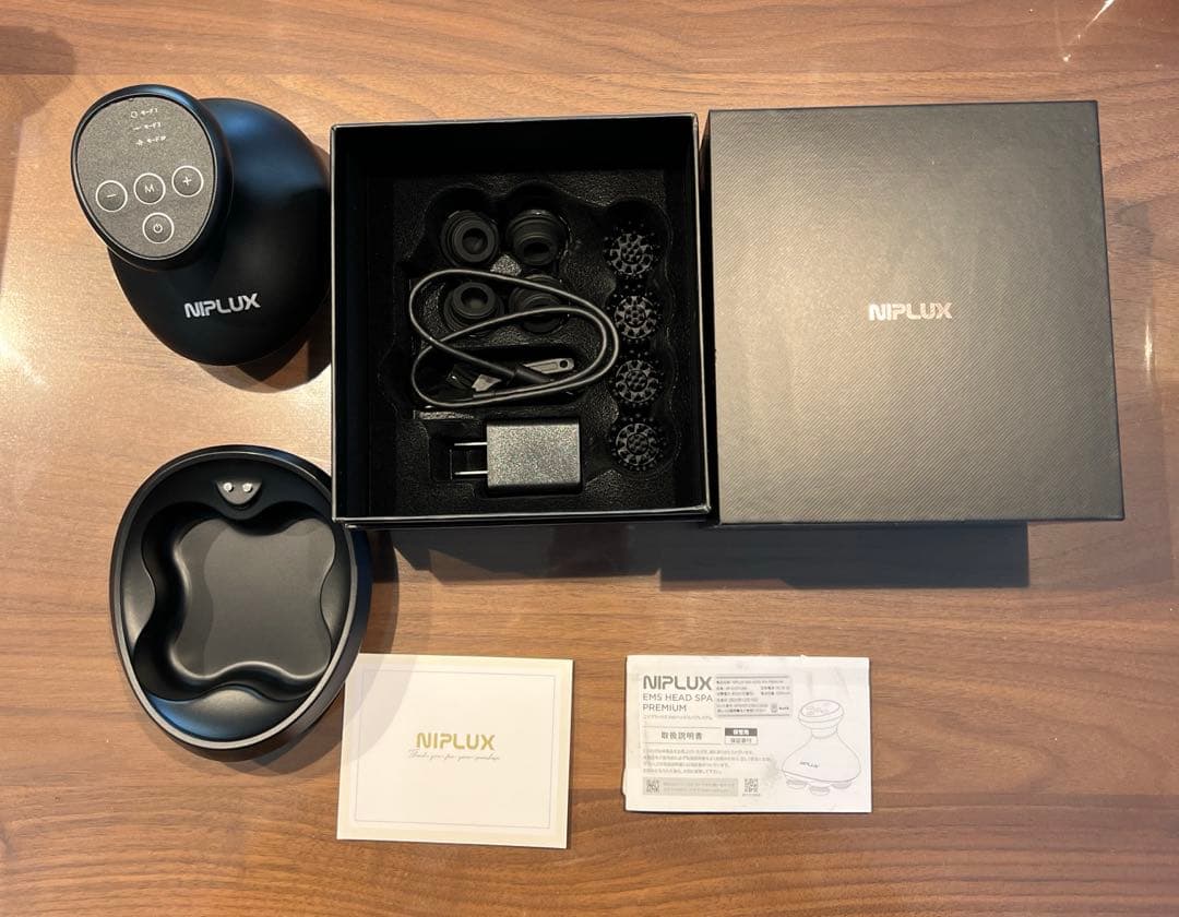 【お値下げ】NIPLUX EMS ヘッドスパ 電動頭皮ブラシ