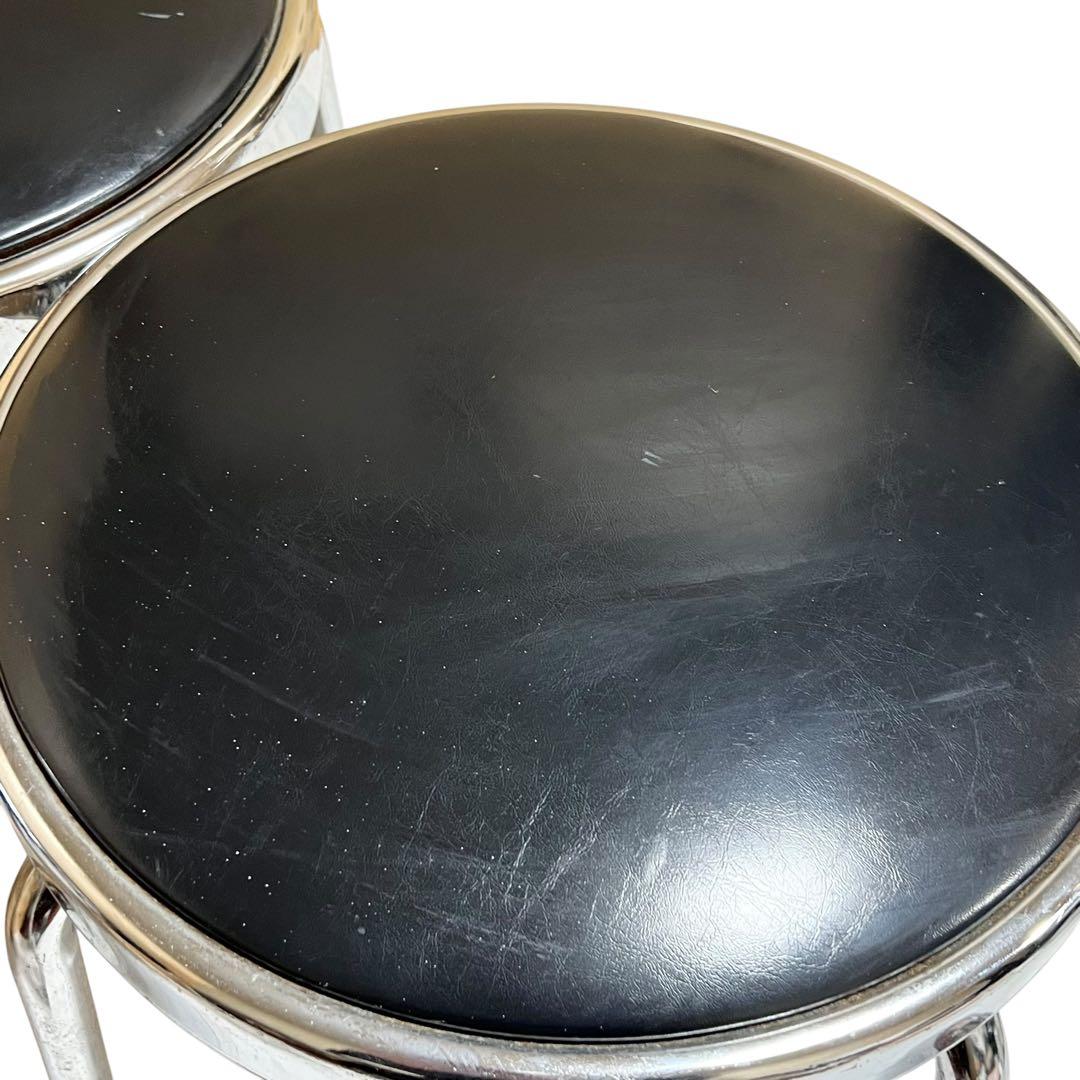 イトーキ KR-401 回転スツール 3脚セット 回転式丸椅子 業務用 レトロ
