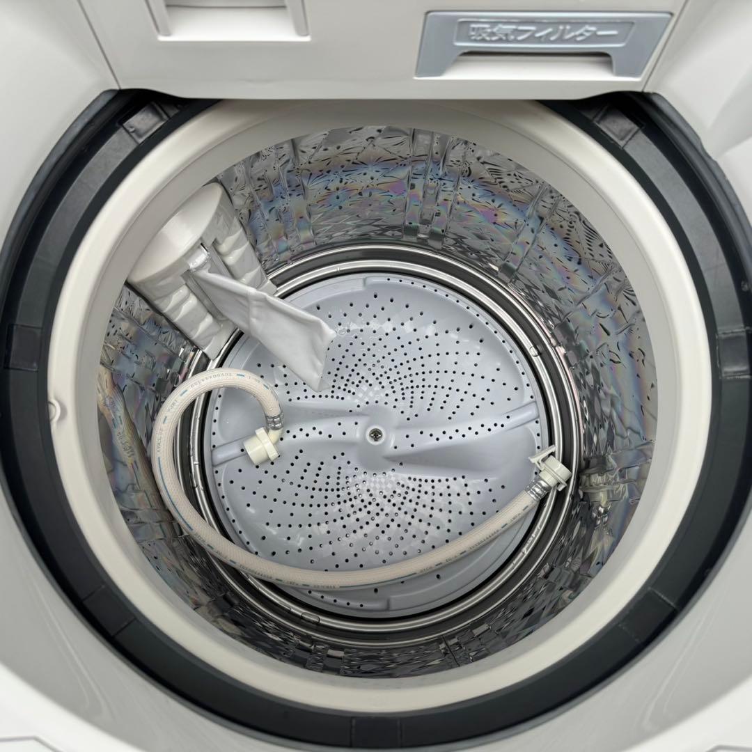 523⭐️2022年製美品★シャープ洗濯機8KG 熱乾燥　インバーター　一人暮らし