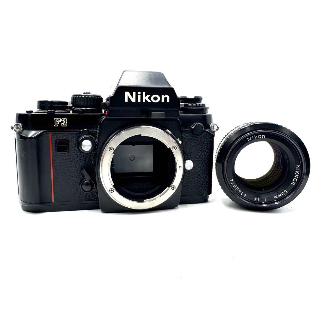 動作良好 Nikon F3 単焦点レンズ付き 50mm フィルムカメラ