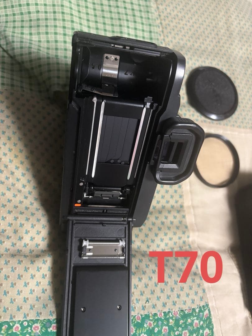 canonフィルムカメラT70とT90、レンズ×4本ジャンクで