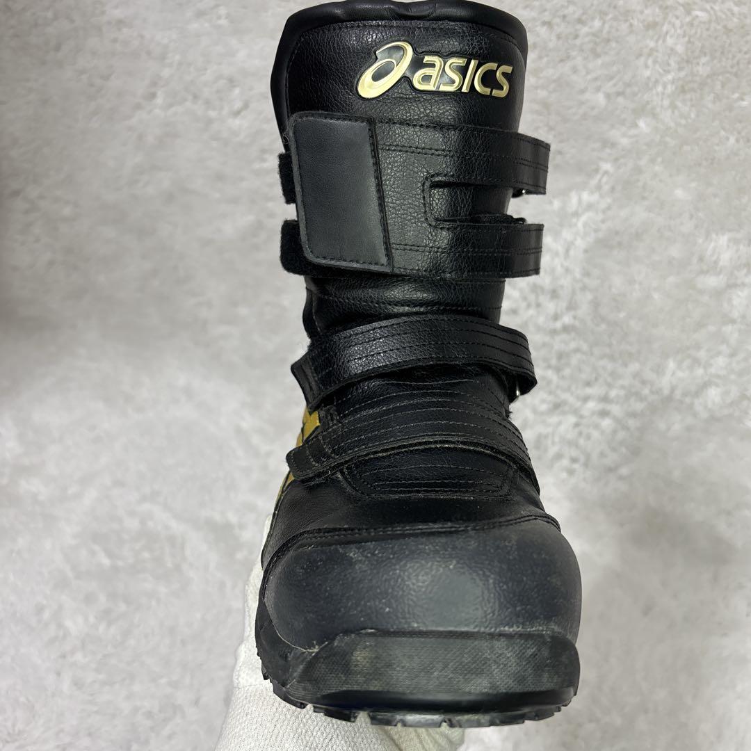 asics アシックス　安全靴 ベルクロ　ブーツ　FCP401 27cm 黒　金