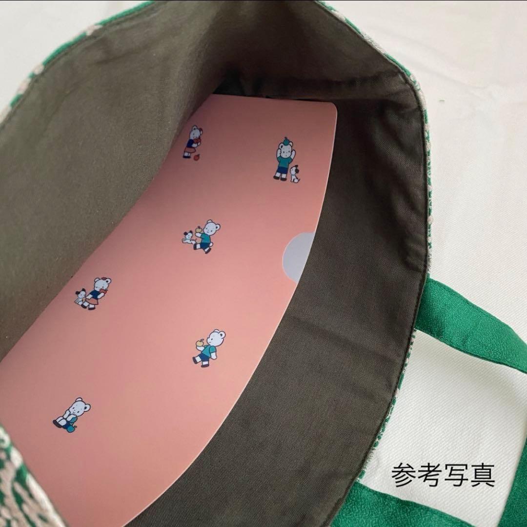 完成品✨新色タンバリンのスクエアトートバッグ　ミナペルホネン　ライトブルー
